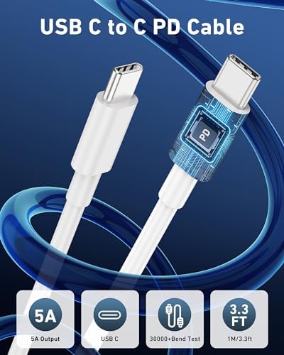 67 W 3-Port Ultra-Fast USB-C Car Charger with 3 FT Cable – High-Speed Charging for i Phone 16/16 e/15 Pro Max, Samsung Galaxy S25/S24/S23, Google Pixel 9/8/7, and Android Devices – Sleek Silver Design for Enhanced Style and Functionality