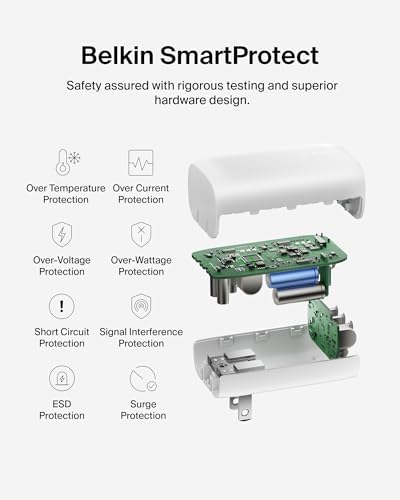 Belkin 67 W 3-Port USB-C Power Delivery Charger Block – Ultra-Fast Charging Hub for i Phone 16, Samsung Galaxy S25, Mac Book Pro & More – Portable & Versatile Charging Solution for Home, Office, and Travel – Enhanced PPS Technology for Universal Device Compatibility
