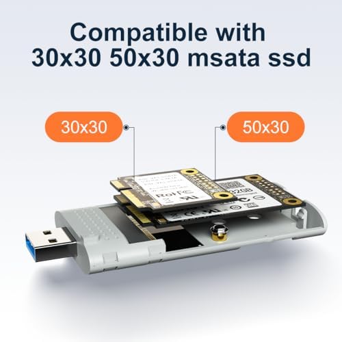 Maximize Your Storage with MAIWO USB 3.0 m SATA SSD Enclosure – Fast 5 Gbps Data Transfer, No-Cable Design, UASP & Trim Support, Lightweight Aluminium Case for 2 TB Capacity – Ideal Portable Solution for Enhanced Performance and Durability