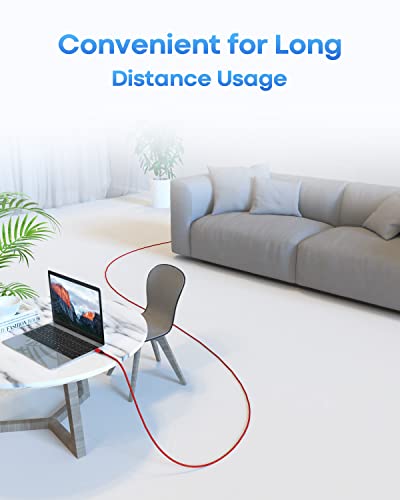 Ultra-Durable 16 ft USB C to USB C Cable – High-Speed PD Charging Cord with Braided Design, Ideal for Samsung Galaxy S21, Pixel, i Pad Pro 2020 & More – Unmatched Length for Ultimate Convenience and Performance