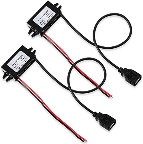 Weewooday 12 V to 5 V USB Buck Converter Duo – High-Efficiency Car Power Adapter for Seamless Device Charging on the Go