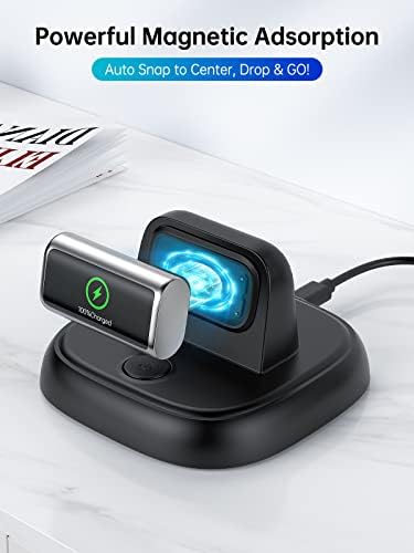 LVFAN Fast Charging Dock for Fitbit Charge 6, Charge 5 & Luxe – Magnetic Charger Stand with Reset Button for Efficient Power Management – Ultimate Smartwatch Charging Solution for Active Lifestyles