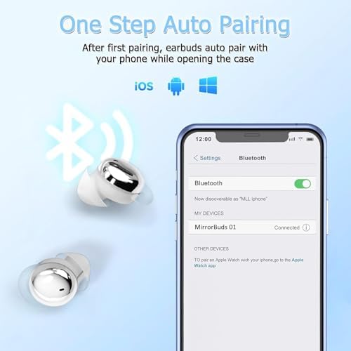 Rehoria Side Sleeper Ultra-Comfort Wireless Earbuds – Discreet Mini Bluetooth 5.3 Headphones for Optimal Sleep and Meditation – Fast Charging Case with Silent Operation for Uninterrupted Relaxation (Purple) – Perfect for Side Sleepers Seeking Peaceful Nights