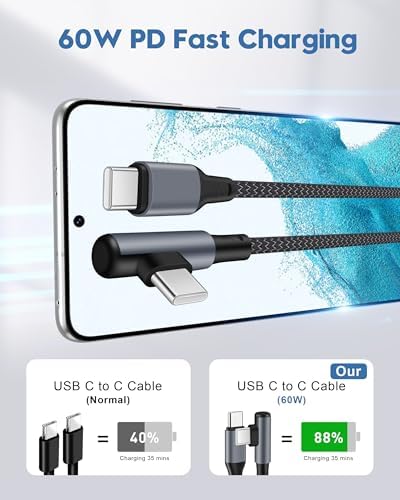 Elevate Your Charging Experience with the 45 W USB C Fast Charger Duo – Right Angle 10 FT Cable for Samsung Galaxy S Series & Android Devices – Unmatched Power Delivery for S25 Edge, Note 20, Z Fold & More Optimize your device charging with this high-performance 2-pack of 45 W USB C chargers, engineered to support Samsung Galaxy S series and a variety of Android devices. Featuring an innovative right-angle design, this charger set provides effortless connectivity in tight spaces, ensuring you can power up your devices without hassle. The extended 10 FT Type C cable grants unparalleled flexibility for charging at home, in the office, or on the move, while the dual-pack ensures you’re always equipped with a reliable charging solution. Built from premium materials for durability, these fast chargers are not just about speed; they are about enhancing your daily productivity. Say goodbye to battery anxiety and embrace the efficiency and convenience of this expertly crafted charger duo, designed to keep your devices ready for action in any environment.
