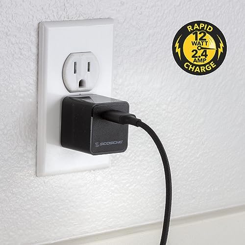 Scosche HPDC60 Powervolt 60 W USB Type-C Wall Quick Charger – Ultra-Fast Power Delivery 3.0 Adapter for Phones, Tablets & More – Compact Travel-Friendly Design in White – Reliable Overcharge Protection & Universal Compatibility