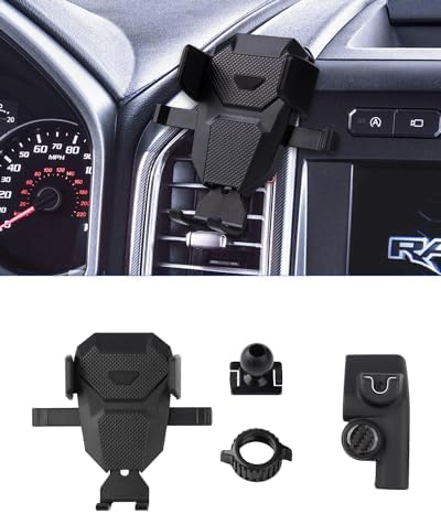 Optimize Your Driving Safety with the Karltys F150 Air Vent Phone Holder – Ideal for 2015-2020 Ford F-150 | Hands-Free Mount Compatible with 4-7 Inch Smartphones | Effortless Installation & Robust Stability for Reliable Navigation on the Go