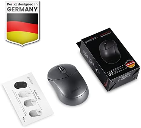Elevate Your Productivity with the Perixx PERIMICE-802 PP Wireless Bluetooth Mouse – Sleek Purple Design for Windows, i OS & Android Devices – Ergonomic Comfort and High Precision Tracking for On-the-Go Professionals