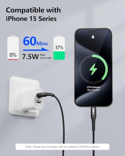 SUNGUY USB to USB C Cable 10FT[3Pack], USB A to USB C Cable 3A Type C Charger Fast Charging Nylon Braided for iPhone 16 15 Pro/Pro Max/Plus, Samsung Galaxy S23/S22/S21, USB C Devices – Enhanced Compatibility and Speed