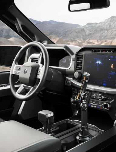 Ultimate Flexibility: Tough Tested Adjustable Mobile Cup Holder Phone Mount with 360° Rotation, Bendable No-Vibration Boom Arm, and Quick Release for All Smartphones – Elevate Your Driving Experience with Enhanced Safety and Convenience