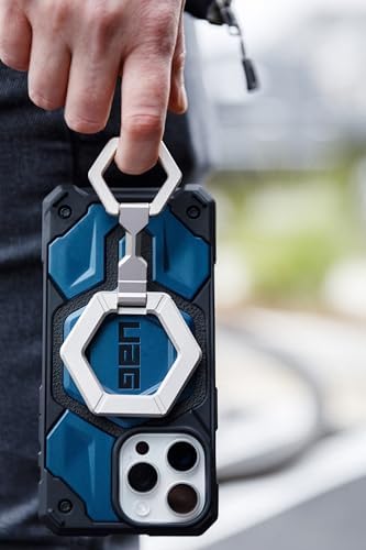 URBAN ARMOR GEAR UAG Magnetic Phone Ring Stand | Sleek Black Design for i Phone 16/15 & Galaxy S25/S24 | Mag Safe-Compatible 360° Adjustable Kickstand | Enhanced Security with Removable Metal Grip | Ultimate Convenience for Hands-Free Use and Stylish Protection
