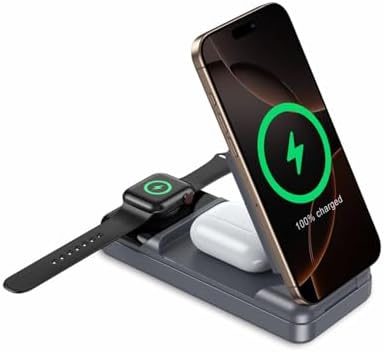 Ultimate 23800 m Ah Wireless Charging Stand for i Phone 16/15/14/13/12/11 Pro Max & 8 Plus – Fast 22.5 W Power Bank with LCD Display, Portable & Foldable Design for Maximum Convenience and Efficiency