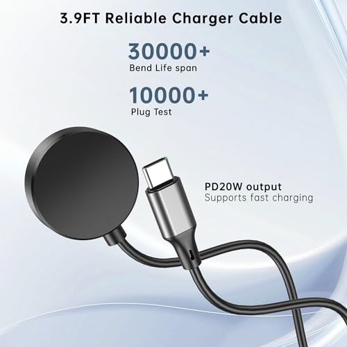 Ultimate 2-in-1 Samsung Charger: High-Speed USB-C Cable for Galaxy Phones & Smartwatches | Compatible with Galaxy Watch 7/Ultra/6/5/4/3 & S25/S24/S23/S22/S21 | Compact, Lightweight, and Durable Design for Effortless Portability | Essential Charging Solution for Tech-Savvy Users