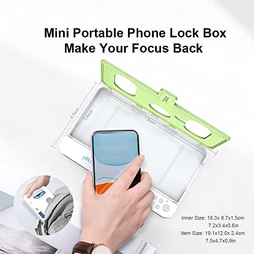 Portable Smart Auto Phone Timer Lock Box for iPhone and Android Phones, Self-Control Timer Locker to Help Kids,Students, Adults Focus Back,Prevent Excessive Games, Mobile Phone Addiction(White) – Enhanced Compatibility and Speed