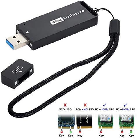 High-Speed xiwai USB 3.0 to NVMe M-Key M.2 NGFF SATA SSD External Converter Adapter with RTL9210 B Chipset – Ultimate Data Transfer Solution for On-the-Go Storage Expansion