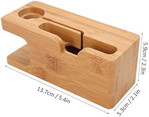 Eco-Friendly Bamboo Multi-Device Charging Station – Elegant Docking Organizer with Advanced Cable Management for Smartphones, Tablets, and Wearables – Optimize Charging Efficiency and Declutter Your Workspace with Style