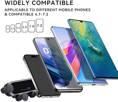 Mercedes Benz C-Class & GLC Air Vent Phone Mount – Precision Engineered for 2022-2025 Models, Enhanced Stability, and 360° Swivel Functionality – Universal Fit for All Smartphone Sizes – Elevate Your Driving Experience with this Chic and Functional Automotive Accessory