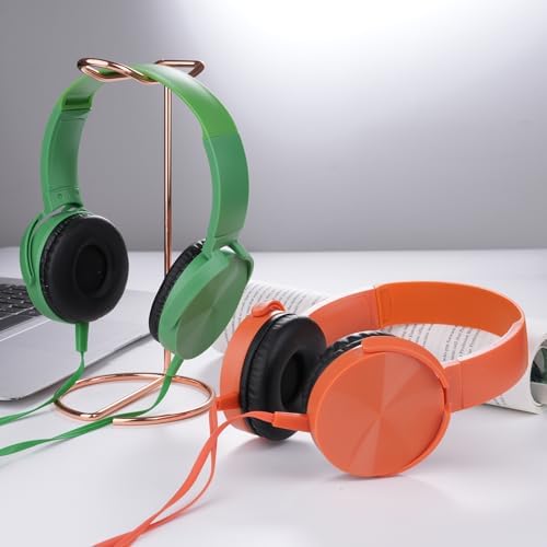 Classroom Audio Excellence: 10-Pack Durable Wired Headphones for Students – Adjustable Comfort, Enhanced Device Compatibility, Lightweight Design for Effortless Portability, Ideal for Group Learning and Focused Study Sessions