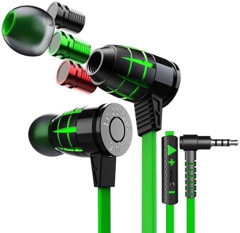 G25 Gaming Earphones: High-Fidelity Noise-Isolating In-Ear Headsets with Premium Microphone – Ultimate Audio Solution for Gamers & Music Enthusiasts – Ergonomic Comfort, Tailored Sound Customization, and Universal Compatibility for PCs, Consoles & Mobile Devices