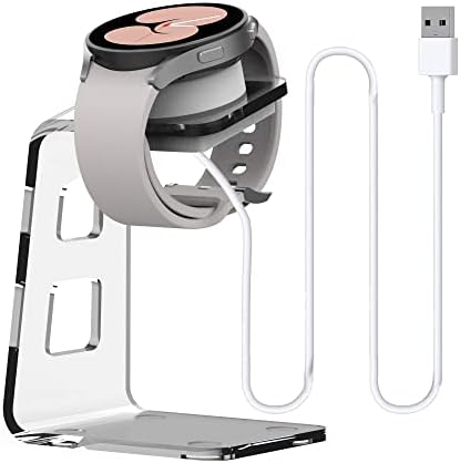 Galaxy Watch Fast Charger Dock – Universal Magnetic Charging Station for Galaxy Watch 8/7/6/5/5 Pro/4/3 and Active/Active2 – Sleek, Portable Design for Quick Power Boosts with Enhanced Compatibility and Durability