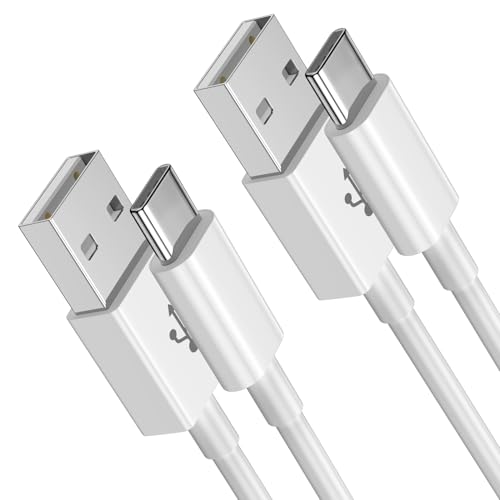 Car Carplay Cable for iPhone 16/16e/15 Pro Max/Plus Cable, 2Pack USB A to USB C for CarPlay USBC Cord, iPad Pro/Air, Samsung, Pixel, Android Accessories Charging Wire Type-C Car Charger Cord 3FT White – Enhanced Compatibility and Speed
