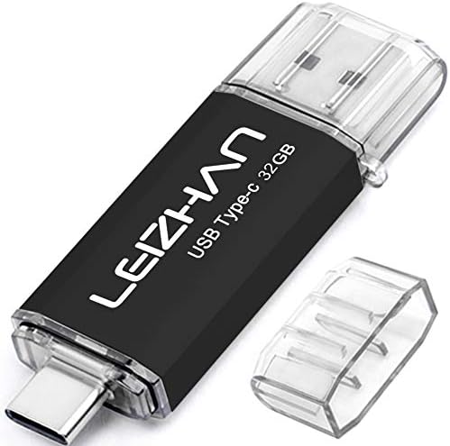 Leizhan 256 GB 2-in-1 USB 3.0 & Type-C Flash Drive – High-Speed Data Transfer & Versatile Storage Solution for Laptops and Smartphones – Compact Durable Design for On-the-Go Convenience