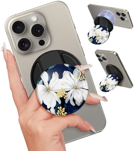 Adorable Cartoon Mag Safe-Compatible Phone Grip Stand – Lightweight Kickstand Ring Holder for Enhanced Usability – Perfect Accessory for i Phone 16/15/14/13/12 with Playful Design for Women and Girls – Durable, Easy-to-Install Magnetic Phone Accessory