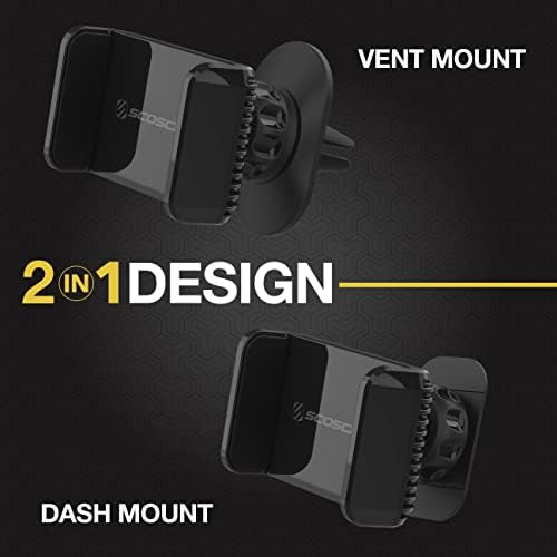 Scosche UH4 ODEX2-SP Premium Telescoping Phone Mount – Versatile Quick Grip Suction Cup and Adhesive Holder with Adjustable Arms for Enhanced Navigation and Safety on the Road