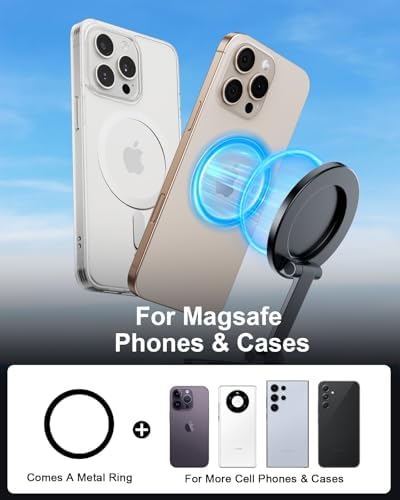 N56 Ultra Magnetic Car Phone Holder for i Phone 14-17 Pro Max and Mini – Heavy-Duty Suction Cup Mount with 360-Degree Rotation – Ideal Dashboard, Windshield, and Wall Solution for Enhanced Mag Safe Use and Safe Driving Experience