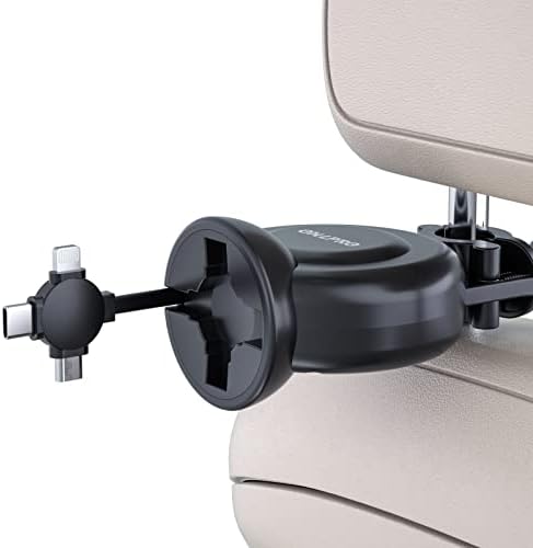 Transform Your Travel Experience with the OHLPRO 3-in-1 Retractable Backseat Charger – Fast Charging Dock for All Smartphones Including i Phone & Samsung | Ultimate Solution for Ride-Share Drivers and Passengers | Organized, Hassle-Free Charging for Uber, Lyft, and Daily Commutes | Enhance Comfort and Connectivity on the Go