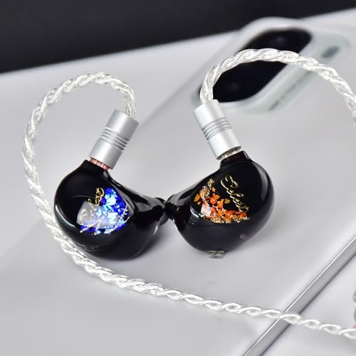 QOA Kinera Celest Premium Hi-Fi In-Ear Monitors – Superior SPD2.0 BA Driver Wired Earphones for Musicians, DJs & Sound Engineers, Durable Resin Construction with Customizable 2-Pin Detachable Cable in Striking Blue for Unmatched Comfort and Acoustic Precision