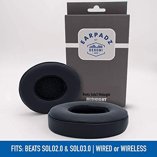 Upgrade Your Beats Solo 3 with Dekoni Memory Foam Earpad Replacement – Premium Soft Knit Jerzee Covers for Ultimate Comfort and Enhanced Audio Isolation – Quick Installation for Superior Listening Experience