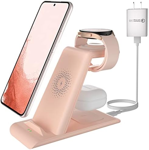 Ultimate Samsung Multi-Device Wireless Charging Hub – Fast Charger for Galaxy S25 Ultra, Watch 7 & Buds Pro – Streamlined Power Delivery with Superior Compatibility & Clutter-Free Design for Efficient Charging Solutions