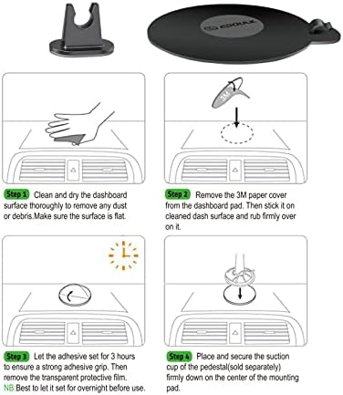 Esoulk Secure Grip 360° Rotating Car Phone Holder with Strong Suction Cup & Adjustable Long Arm – Universal Compatibility for i Phone, Samsung, Android & GPS – Enhanced Safety & Convenience for Drivers