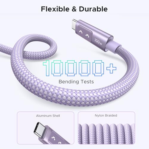 UGREEN Uno USB C to USB C Cable – 100 W Fast Charging with LED Display, 3.3 FT Length, Ideal for i Phone 16, Mac Book Pro, i Pad Pro, Galaxy S24 Ultra – High-Speed Data Transfer, Durable Design for Ultimate Convenience and Performance