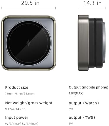 Ultimate 3-in-1 Magnetic Wireless Charging Hub for i Phone 16/15/14/13/12, Apple Watch & Air Pods Pro/3/2 – Space-Saving Foldable Design with Fast Charging Technology, Enhanced Safety Features, and Universal Compatibility for On-the-Go Convenience