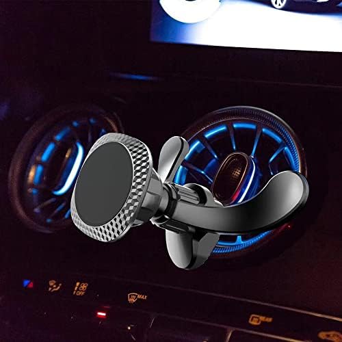 Sleek Magnetic Car Vent Phone Holder for Mercedes-Benz, Ford Mustang, Mini Cooper & Fiat 500 – Universal Hands-Free Mount with Strong Magnetic Grip for Circular AC Vents – Effortless Installation, Enhanced Safety & Stylish Design