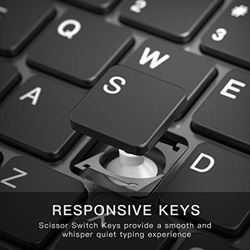 JOYACCESS Rechargeable Silent Wireless Keyboard – Sleek Silver-White Design for Mac, PC & Laptop | Versatile 2.4 G USB Connectivity | Water-Resistant, Noise-Free Typing for Enhanced Focus & Productivity | Compatible with Windows, i OS & Android Devices | Lightweight & Slim for On-the-Go Professionals