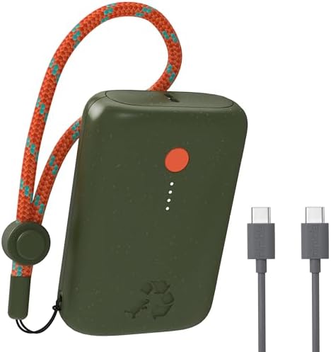 Ultimate Champ 10,000 m Ah Portable Charger – Dual USB-C Power Bank with 20 W Fast Charging for i Phone, Laptops, Tablets & More – Travel Essential with Included Cable for Enhanced Device Compatibility and Performance