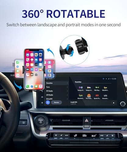Car Phone Holder for 2023-2025 Toyota Prius, 360° Rotation, 12.3 inch Screen Fixed Clip, Auto Accessories Navigation Bracket, Interior Decoration Mobile Phone Mount – Enhanced Compatibility and Speed