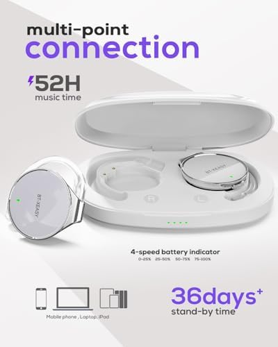 Elevate Your Audio Adventure with MICOOL On Ear Bluetooth Headphones – Sport-Ready Noise Cancelling Headset Featuring Four Microphones, Ultra-Lightweight Clip-On Comfort, and All-Day Battery Life for Dynamic Lifestyles – Perfect for Fitness, Commuting, and Everyday Use