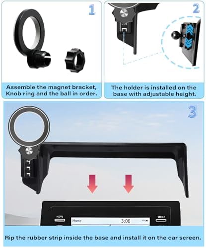 Revolutionize Your Driving with the 2021-2024 Toyota Camry Magnetic Phone Holder – 360° Rotating Car Mount for Hands-Free Navigation & Secure Attachment – Ideal for 7-Inch Touchscreen Integration and Ultimate Safety