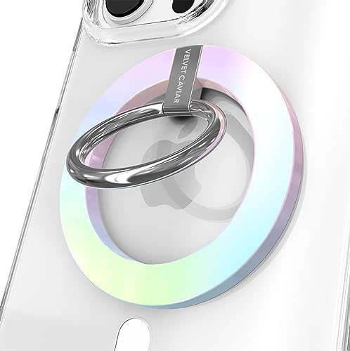 Transform Your i Phone 16, 15, 14, 13, 12 with VELVET CAVIAR’s Amethyst Purple Leopard Mag Safe-Compatible Grip – Stylish Magnetic Ring Holder & Adjustable Stand for Effortless Hands-Free Viewing, Secure Texting, and Enhanced Usability – Elevate Your Mobile Experience with Durable, Lightweight, and Customizable Accessory