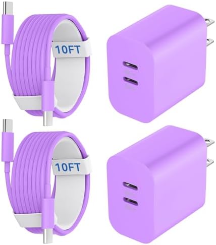 20 W Dual-Port USB-C Fast Charger with 6.6 FT Cable – Ultimate Power Solution for i Phone 15/16 Pro Max & Android Devices – Efficient Travel Companion Designed for rapid charging, this 20 W Dual-Port USB-C Charger ensures your i Phone 15/16 Pro Max and Android devices stay powered up with maximum efficiency. Featuring a generous 6.6 FT USB-C to C cable, this charger eliminates the inconvenience of short cords while allowing you to multitask with ease. Its dual-port design offers the ability to charge two devices simultaneously, making it ideal for busy professionals and frequent travelers. Enjoy broad compatibility across multiple Apple and Android devices, ensuring versatility for all your charging needs. The compact and lightweight structure of this charger enhances portability, making it an essential accessory for your on-the-go lifestyle. Built with high-quality materials, this charger prioritizes durability and safety, giving you peace of mind while delivering fast charging performance. Elevate your charging routine and stay connected wherever life takes you with this indispensable charging solution.