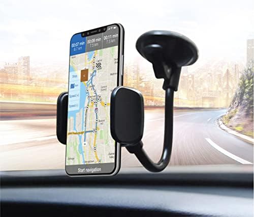 LAX Gadgets Premium Cup Holder Phone Mount – Universal Fit for i Phone 13 & Samsung Galaxy S20 – Hands-Free Driving Accessory with 360-Degree Rotation for GPS & Smartphones – Durable & Easy to Install Solution for Secure Vehicle Connectivity