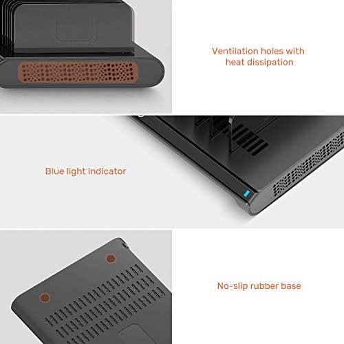 Alxum 10-Port USB Charging Hub – 60 W High-Speed Multi-Device Charger for Smartphones & Tablets – Fast Charging Station with Smart IC Technology for Optimal Power Distribution – Sleek Black Design for Home & Office Use – Ideal USB Charging Solution for Family & Workstations