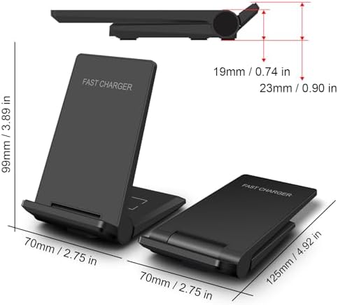 Revolutionize Your Charging Experience with Our 2-in-1 Foldable Wireless Charger Stand – 20 W Fast Charging for i Phone 16/15/14/13/12, Samsung Galaxy S24/S23/S22/S21, and More – Compact Design for Seamless Portability and Enhanced Compatibility with Air Pods and Galaxy Buds