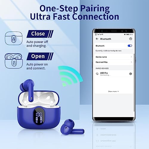 Advanced Bluetooth 5.4 Wireless Earbuds with IP7 Waterproofing and Noise-Canceling Microphone – 36 Hours Playtime for Immersive Stereo Sound During Sports, Travel, and Daily Commutes – Ultimate Comfort and Durability for Active Lifestyles and Music Enthusiasts