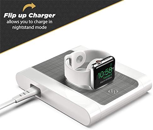 Scosche BLQP-XTSP Base Lynx Modular Qi-Certified Wireless Charging Hub – Fast, Customizable Charging Solution with Safety Features for Home and Office – Sleek Design for Effortless Device Powering and Enhanced Compatibility