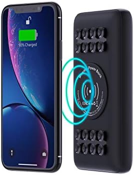 High-Capacity 20000 m Ah Wireless Power Bank with Anti-Slip Suction Cups – Ultimate 18 W USB-C Fast Charger for i Phone 16, 15, 14, 13, 12, 11, X, XS, XR & Samsung Galaxy S25, S24, S23, S22, S21, S10, LG Thin Q – Portable Charging Solution for Seamless Connectivity on the Go