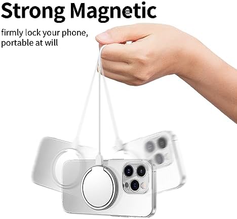 Mag Safe Sticker 2 Pack – Universal Magnetic Charging Ring for i Phone & Galaxy Devices – Elegant Mirror Blue Design for Enhanced Fast Charging – Effortless Wireless Compatibility for Busy Lifestyles – Durable, Lightweight, Residue-Free Application